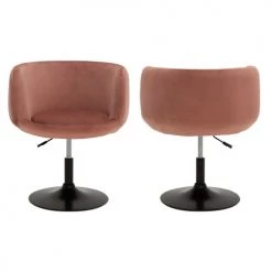 Happy Garden Chaises Et Tabourets De Bar Tabouret De Bar En Velours Rose -Bancs Soldes tabouret de bar en velours rose 15