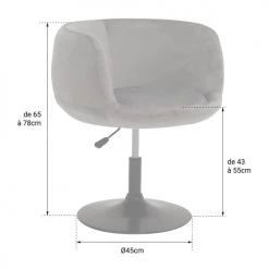 Happy Garden Chaises Et Tabourets De Bar Tabouret De Bar En Velours Rose -Bancs Soldes tabouret de bar en velours rose 16