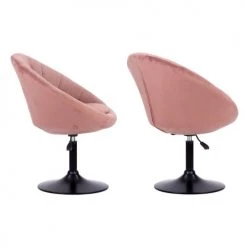 Happy Garden Chaises Et Tabourets De Bar Tabouret De Bar En Velours Rose -Bancs Soldes tabouret de bar en velours rose 7