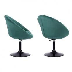 Happy Garden Chaises Et Tabourets De Bar Tabouret De Bar En Velours Vert -Bancs Soldes tabouret de bar en velours vert 8