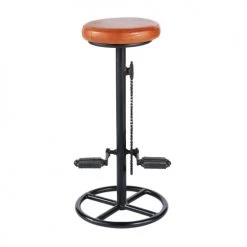 Maisons Du Monde Chaises Et Tabourets De Bar Tabouret De Bar Indus En Cuir Cognac Et Métal Noir H82 -Bancs Soldes tabouret de bar indus en cuir cognac et metal noir h82 1000 9 17 175415 2
