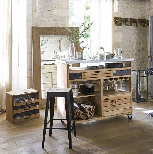 Maisons Du Monde Chaises Et Tabourets De Bar Tabouret De Bar Indus En Manguier Et Métal H69 8 Maisons Du Monde Chaises Et Tabourets De Bar Tabouret De Bar Indus En Manguier Et Métal H69 – Image 6