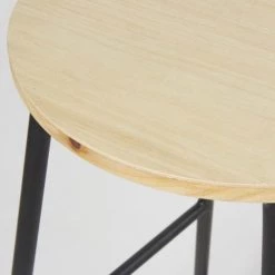 Maisons Du Monde Chaises Et Tabourets De Bar Tabouret De Bar Indus En Sapin Et Métal Noir H64 -Bancs Soldes tabouret de bar indus en sapin et metal noir h64 1000 1 1 187494 4