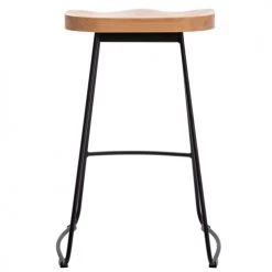 Moloo Chaises Et Tabourets De Bar Tabouret De Bar Industriel Anthracite Mat/chêne Pieds Métal Mat(x2) -Bancs Soldes tabouret de bar industriel anthracite mat chene pieds metal mat x2 2