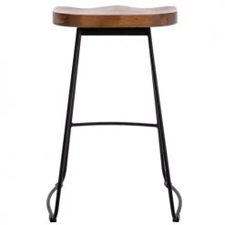 Moloo Chaises Et Tabourets De Bar Tabouret De Bar Industriel Anthracite Mat/noyer Pieds Métal Mat(x2) -Bancs Soldes tabouret de bar industriel anthracite mat noyer pieds metal mat x2 2