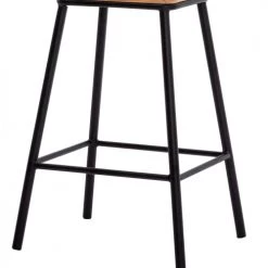 Moloo Chaises Et Tabourets De Bar Tabouret De Bar Industriel Métal Anthracite Mat/chêne (x2) -Bancs Soldes tabouret de bar industriel metal anthracite mat chene x2 5