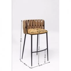 Kare Design Chaises Et Tabourets De Bar Tabouret De Bar Jaune Et Acier -Bancs Soldes tabouret de bar jaune et acier 4