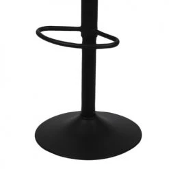 Urban Living Chaises Et Tabourets De Bar Tabouret De Bar Métal Noir Et Assise Similicuir Noir - H88cm à 108cm -Bancs Soldes tabouret de bar metal noir et assise similicuir noir h88cm a 108cm 2