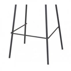 Wadiga Chaises Et Tabourets De Bar Tabouret De Bar Métal Noir Et Assise Velours Jaune -Bancs Soldes tabouret de bar metal noir et assise velours jaune 3