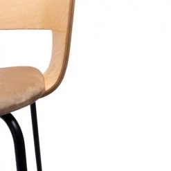 Artecosy Chaises Et Tabourets De Bar Tabouret De Bar Métal Noir Et Bois Beige -Bancs Soldes tabouret de bar metal noir et bois beige 4