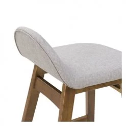 Rendez Vous Déco Chaises Et Tabourets De Bar Tabouret De Bar Mi-hauteur 64 Cm En Tissu Gris Clair (x2) -Bancs Soldes tabouret de bar mi hauteur 64 cm en tissu gris clair x2 2