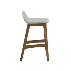 Rendez Vous Déco Chaises Et Tabourets De Bar Tabouret De Bar Mi-hauteur 64 Cm En Tissu Gris Clair (x2) -Bancs Soldes tabouret de bar mi hauteur 64 cm en tissu gris clair x2 3