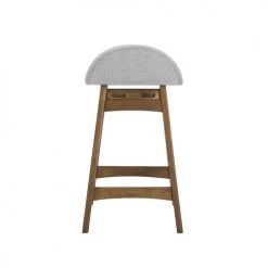 Rendez Vous Déco Chaises Et Tabourets De Bar Tabouret De Bar Mi-hauteur 64 Cm En Tissu Gris Clair (x2) -Bancs Soldes tabouret de bar mi hauteur 64 cm en tissu gris clair x2 4