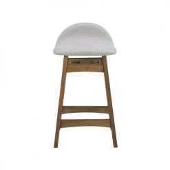 Rendez Vous Déco Chaises Et Tabourets De Bar Tabouret De Bar Mi-hauteur 64 Cm En Tissu Gris Clair (x2) -Bancs Soldes tabouret de bar mi hauteur 64 cm en tissu gris clair x2 5