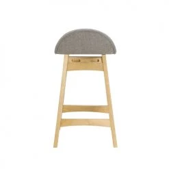 Rendez Vous Déco Chaises Et Tabourets De Bar Tabouret De Bar Mi-hauteur 64 Cm En Tissu Gris (lot De 2) -Bancs Soldes tabouret de bar mi hauteur 64 cm en tissu gris lot de 2 4