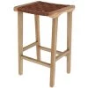 Rendez Vous Déco Chaises Et Tabourets De Bar Tabouret De Bar Mi-hauteur En Teck Et Cuir Tressé Marron 66 Cm 2 Rendez Vous Déco Chaises Et Tabourets De Bar Tabouret De Bar Mi-hauteur En Teck Et Cuir Tressé Marron 66 Cm -Bancs Soldes tabouret de bar mi hauteur en teck et cuir tresse marron 66 cm