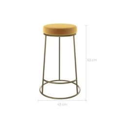 Rendez Vous Déco Chaises Et Tabourets De Bar Tabouret De Bar Mi-hauteur En Velours Jaune Curry 63 Cm (lot De 2) 10 Rendez Vous Déco Chaises Et Tabourets De Bar Tabouret De Bar Mi-hauteur En Velours Jaune Curry 63 Cm (lot De 2) -Bancs Soldes tabouret de bar mi hauteur en velours jaune curry 63 cm lot de 2 2