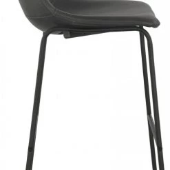 Kokoon Design Chaises Et Tabourets De Bar Tabouret De Bar Minimaliste Assise Rembourrée Imitation Gris -Bancs Soldes tabouret de bar minimaliste assise rembourree imitation gris 2