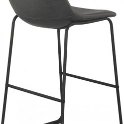 Kokoon Design Chaises Et Tabourets De Bar Tabouret De Bar Minimaliste Assise Rembourrée Imitation Gris -Bancs Soldes tabouret de bar minimaliste assise rembourree imitation gris 3