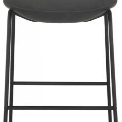 Kokoon Design Chaises Et Tabourets De Bar Tabouret De Bar Minimaliste Assise Rembourrée Imitation Gris -Bancs Soldes tabouret de bar minimaliste assise rembourree imitation gris 4