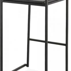 Kokoon Design Chaises Et Tabourets De Bar Tabouret De Bar Minimaliste Imitation Noir -Bancs Soldes tabouret de bar minimaliste imitation noir 2