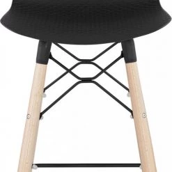 Kokoon Design Chaises Et Tabourets De Bar Tabouret De Bar Noir Et Bois Naturel H108cm -Bancs Soldes tabouret de bar noir et bois naturel h108cm 1