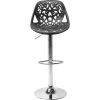 Kare Design Chaises Et Tabourets De Bar Tabouret De Bar Réglable Noir Et Acier Chromé -Bancs Soldes tabouret de bar reglable noir et acier chrome 1