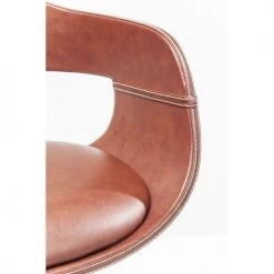 Kare Design Chaises Et Tabourets De Bar Tabouret De Bar Réglable Nougat Et Acier Chromé -Bancs Soldes tabouret de bar reglable nougat et acier chrome 3