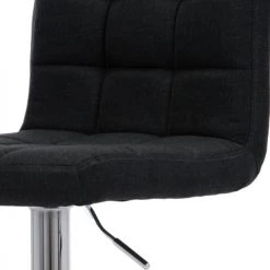 Moloo Chaises Et Tabourets De Bar Tabouret De Bar Réglable Tissu Anthracite Et Métal Chromé (x2) -Bancs Soldes tabouret de bar reglable tissu anthracite et metal chrome x2 3