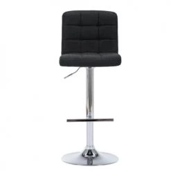 Moloo Chaises Et Tabourets De Bar Tabouret De Bar Réglable Tissu Anthracite Et Métal Chromé (x2) -Bancs Soldes tabouret de bar reglable tissu anthracite et metal chrome x2 4