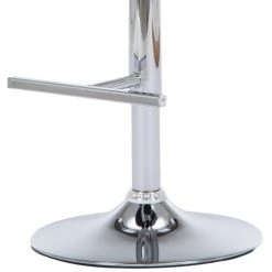 Moloo Chaises Et Tabourets De Bar Tabouret De Bar Réglable Tissu Gris Pied Chromé (x2) -Bancs Soldes tabouret de bar reglable tissu gris pied chrome x2 5