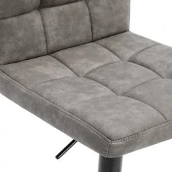 Moloo Chaises Et Tabourets De Bar Tabouret De Bar Réglable Vintage Marron Clair Pieds Métal Noir (x2) -Bancs Soldes tabouret de bar reglable vintage marron clair pieds metal noir x2 3