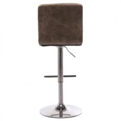 Moloo Chaises Et Tabourets De Bar Tabouret De Bar Réglable Vintage Marron Et Acier Brossé (x2) -Bancs Soldes tabouret de bar reglable vintage marron et acier brosse x2 2