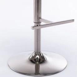 Moloo Chaises Et Tabourets De Bar Tabouret De Bar Réglable Vintage Marron Et Acier Brossé (x2) -Bancs Soldes tabouret de bar reglable vintage marron et acier brosse x2 5