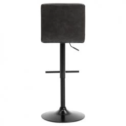 Moloo Chaises Et Tabourets De Bar Tabouret De Bar Réglable Vintage Marron Foncé Pieds Métal Noir (x2) -Bancs Soldes tabouret de bar reglable vintage marron fonce pieds metal noir x2 2