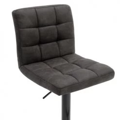 Moloo Chaises Et Tabourets De Bar Tabouret De Bar Réglable Vintage Marron Foncé Pieds Métal Noir (x2) -Bancs Soldes tabouret de bar reglable vintage marron fonce pieds metal noir x2 3