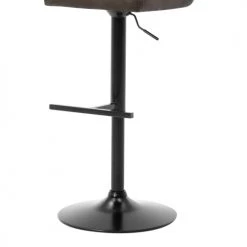 Moloo Chaises Et Tabourets De Bar Tabouret De Bar Réglable Vintage Marron Foncé Pieds Métal Noir (x2) -Bancs Soldes tabouret de bar reglable vintage marron fonce pieds metal noir x2 5