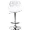 Kare Design Chaises Et Tabourets De Bar Tabouret De Bar Réglagle Blanc Et Acier Chromé -Bancs Soldes tabouret de bar reglagle blanc et acier chrome