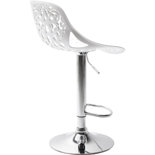 Kare Design Chaises Et Tabourets De Bar Tabouret De Bar Réglagle Blanc Et Acier Chromé 5 Kare Design Chaises Et Tabourets De Bar Tabouret De Bar Réglagle Blanc Et Acier Chromé – Image 3
