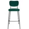 Zuiver Chaises Et Tabourets De Bar Tabouret De Bar Rétro En Velours Vert -Bancs Soldes tabouret de bar retro en velours vert