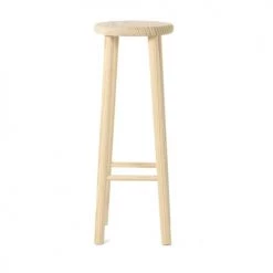 Grenier Alpin Chaises Et Tabourets De Bar Tabouret De Bar Rond En Bois De Pin Brut -Bancs Soldes tabouret de bar rond en bois de pin brut 2