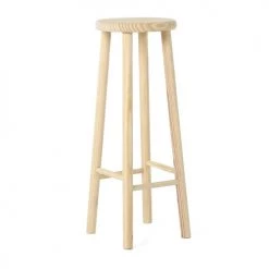 Grenier Alpin Chaises Et Tabourets De Bar Tabouret De Bar Rond En Bois De Pin Brut -Bancs Soldes tabouret de bar rond en bois de pin brut 3