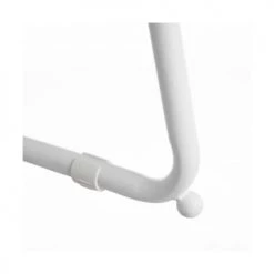 Wadiga Chaises Et Tabourets De Bar Tabouret De Bar Rond En Métal Blanc Et Bois 40x41x70,5cm -Bancs Soldes tabouret de bar rond en metal blanc et bois 40x41x70 5cm 2