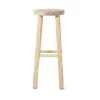 Grenier Alpin Chaises Et Tabourets De Bar Tabouret De Bar Rond Rustique En Pin Brut