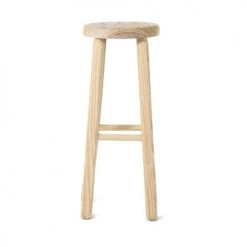 Grenier Alpin Chaises Et Tabourets De Bar Tabouret De Bar Rond Rustique En Pin Brut