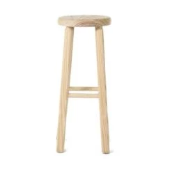 Grenier Alpin Chaises Et Tabourets De Bar Tabouret De Bar Rond Rustique En Pin Ciré -Bancs Soldes tabouret de bar rond rustique en pin brut