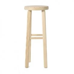 Grenier Alpin Chaises Et Tabourets De Bar Tabouret De Bar Rond Rustique En Pin Brut -Bancs Soldes tabouret de bar rond rustique en pin brut 3