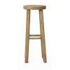 Grenier Alpin Chaises Et Tabourets De Bar Tabouret De Bar Rond Rustique En Pin Ciré -Bancs Soldes tabouret de bar rond rustique en pin cire