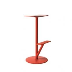 Magis Chaises Et Tabourets De Bar Tabouret De Bar Rouge Corail H66cm