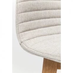 Kare Design Chaises Et Tabourets De Bar Tabouret De Bar Scandinave écru Et Chêne -Bancs Soldes tabouret de bar scandinave ecru et chene 3